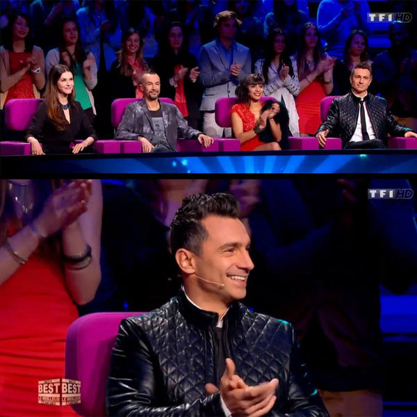 Sébastien Stella portait l'une de nos vestes durant l'émission The Best sur TF1